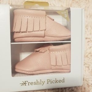 Freshly picked blush moccasins